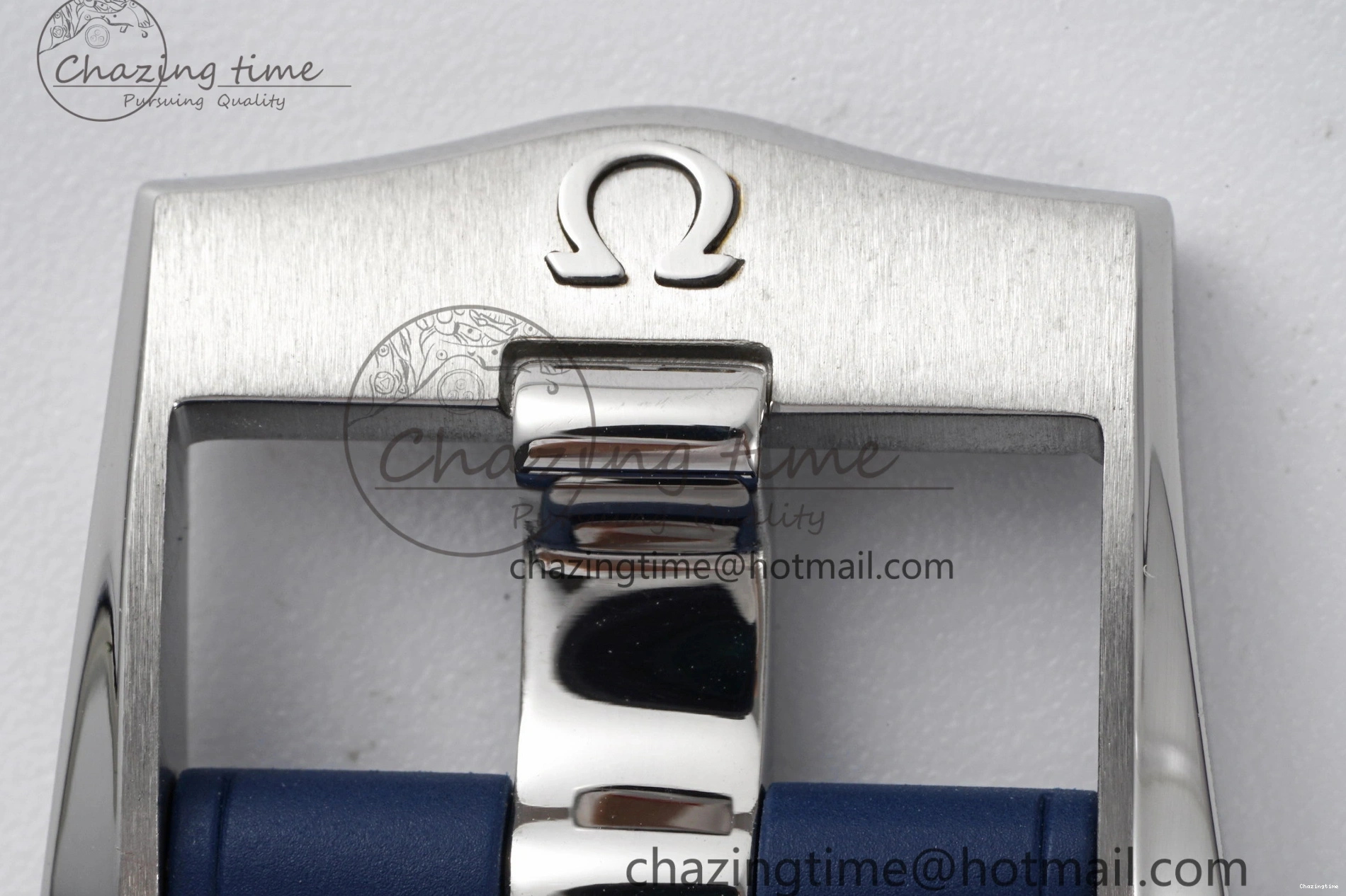 0328 Fashionable Seamaster Diver 300M ZF 1:1 Best Edition Blue Ceramic Blue Dial on Blue Rubber Strap A 7822